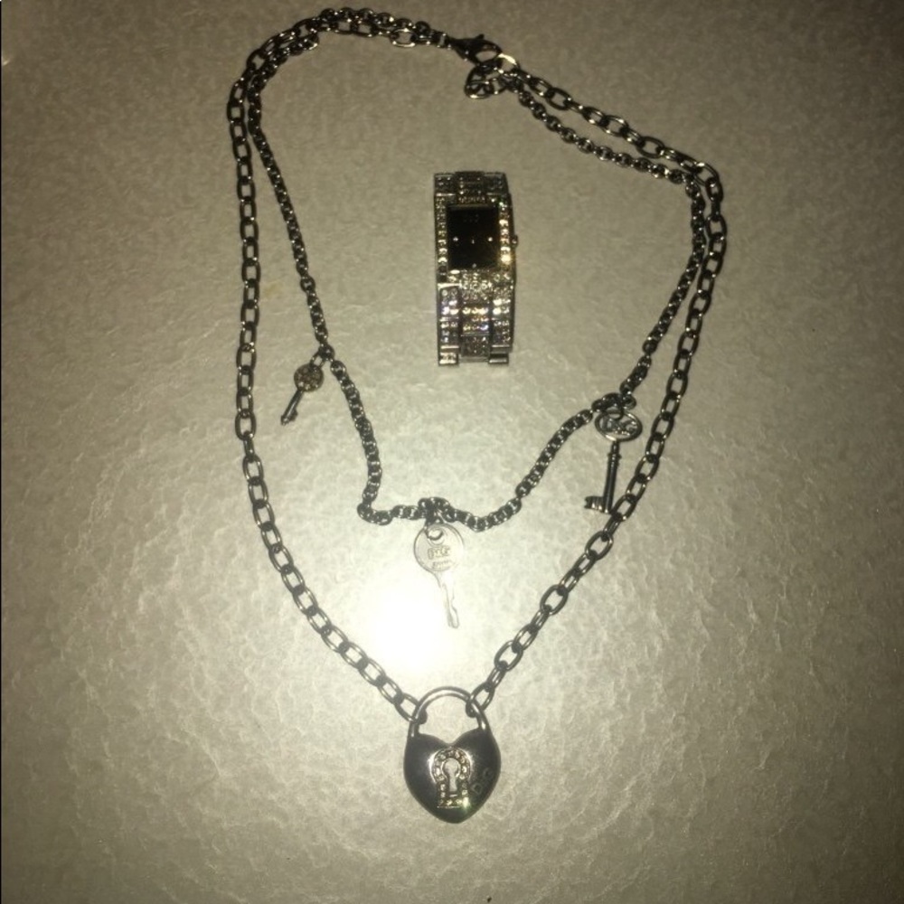 Authentic D&G necklace and watch.